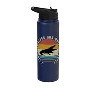 J'aime les alligators et peut-être un alligator drôle pour 3 personnes Stainless Steel Insulated Water Bottle