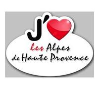 J'aime Les Alpes-De-Haute-Provence (5x3.7cm) - Sticker/Autocollant