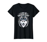 J'aime Les Amoureux de Mes Chiens Husky sibériens T-Shirt Graphique avec Valeur