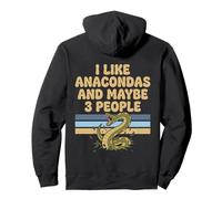 J'aime Les Anacondas et Peut-être 3 Personnes Vintage Snake Sweat à Capuche