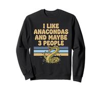 J'aime Les Anacondas et Peut-être 3 Personnes Vintage Snake Sweatshirt