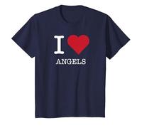 J'aime Les Anges, J'aime Les Anges T-Shirt, Enfant, Bleu Marine, 4 Ans