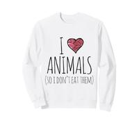 J'aime Les Animaux Donc Je ne Les Mange Pas Sweatshirt