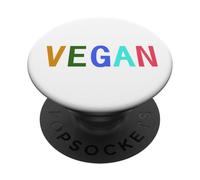 J'aime Les Animaux et Je ne Les Mange Pas. L'équipe végétalienne Love PopSockets PopGrip Adhésif