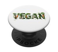 J'aime Les Animaux et Je ne Les Mange Pas. L'équipe végétalienne Love PopSockets PopGrip Adhésif