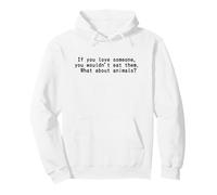 J'aime Les Animaux et Je ne Les Mange Pas. L'équipe végétalienne Love Sweat à Capuche