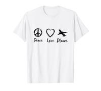 J'aime Les Avions Passionné d'aviation T-Shirt Graphique avec Valeur