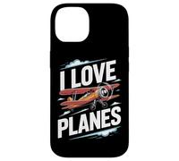 J'aime les avions Vintage Aircraft Passion Coque pour iPhone 14