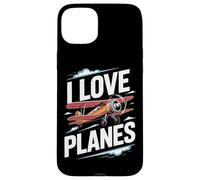 J'aime les avions Vintage Aircraft Passion Coque pour iPhone 15 Plus