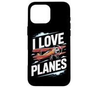 J'aime les avions Vintage Aircraft Passion Coque pour iPhone 16 Pro Max