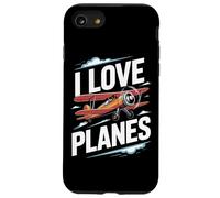 J'aime les avions Vintage Aircraft Passion Coque pour iPhone SE (2020) / 7 / 8