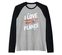 J'aime les avions Vintage Aircraft Passion Manche Raglan