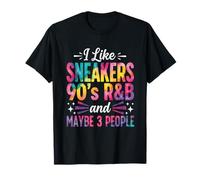 J'aime Les Baskets R&B des années 90 et Maybe 3 People Funny Retro T-Shirt