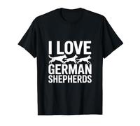 J'aime Les bergers allemands, Compagnon canin Pride T-Shirt Graphique avec Valeur