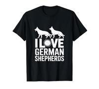 J'aime Les bergers allemands, Enthusiast Pride T-Shirt Graphique avec Valeur