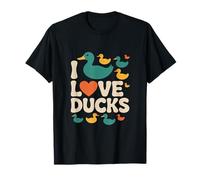 J'aime Les Canards Oiseaux Mignons Amoureux de la Nature T-Shirt