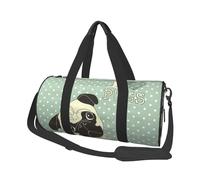 J'aime Les carlins, Sac de Voyage de Grande capacité, Sac à Main Rond, Sac de Voyage de Sport, fourre-Tout, Sac de Fitness