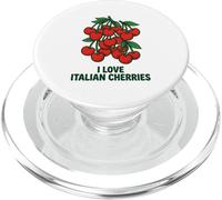 J'aime Les Cerises Italiennes, Fruits d'été rétro PopSockets PopGrip pour MagSafe