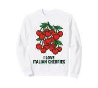 J'aime Les Cerises Italiennes, Fruits d'été rétro Sweatshirt