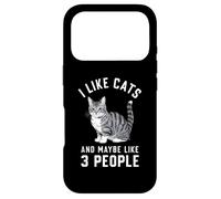 J'aime Les Chats et Peut-être 3 Personnes Coque pour iPhone 17 Pro