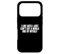 J'aime Les Chats, Je ne Peux Tout Simplement Pas en Manger Un Entier Toute Seule Coque pour iPhone 17 Pro