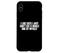 J'aime Les Chats, Je ne Peux Tout Simplement Pas en Manger Un Entier Toute Seule Coque pour iPhone XS Max