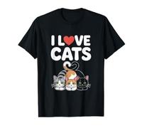 J'aime Les Chats, Mes Amis félins au cœur Mignon T-Shirt Graphique avec Valeur