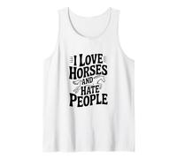 J'aime Les Chevaux et Je déteste Les Gens Débardeur