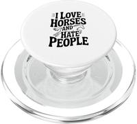 J'aime Les Chevaux et Je déteste Les Gens PopSockets PopGrip pour MagSafe