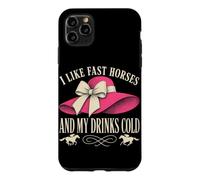 J'aime Les Chevaux Rapides et Mes Boissons Cold Derby Day Horse Racing Coque pour iPhone 11 Pro Max