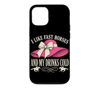 J'aime Les Chevaux Rapides et Mes Boissons Cold Derby Day Horse Racing Coque pour iPhone 12/12 Pro