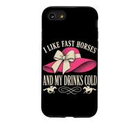 J'aime Les Chevaux Rapides et Mes Boissons Cold Derby Day Horse Racing Coque pour iPhone SE (2020) / 7/8