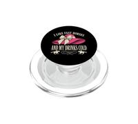 J'aime Les Chevaux Rapides et Mes Boissons Cold Derby Day Horse Racing PopSockets PopGrip pour MagSafe
