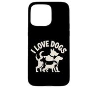 J'aime Les Chiens, compagnons canins pour Toujours Coque pour iPhone 15 Pro Max
