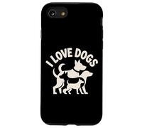 J'aime Les Chiens, compagnons canins pour Toujours Coque pour iPhone SE (2020) / 7/8