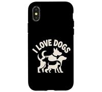J'aime Les Chiens, compagnons canins pour Toujours Coque pour iPhone X/XS