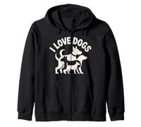 J'aime Les Chiens, compagnons canins pour Toujours Sweat à Capuche