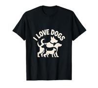 J'aime Les Chiens, compagnons canins pour Toujours T-Shirt Graphique avec Valeur