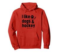 J'aime Les Chiens et Le Hockey, C'est à Peu près Tout ! Amoureux des Chiens de Hockey Sweat à Capuche