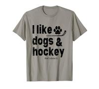 J'aime les chiens et le hockey, c'est à peu près tout ! Amoureux des chiens de hockey T-Shirt
