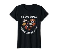 J'aime Les Chiens, Les Gens ne Le sont Pas Tellement - Funny Dog Lover T-Shirt Graphique avec Valeur