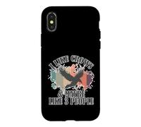 J'aime Les Corbeaux et Peut-être 3 Personnes Coque pour iPhone X/XS