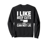 J'aime Les Coupes de bœuf et Je ne Peux Pas mentir Sweatshirt