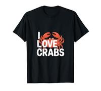 J'aime Les crabes Amateurs de créatures Marines T-Shirt Graphique avec Valeur