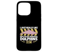 J'aime les dauphins blancs de Chine Coque pour iPhone 15 Pro Max