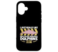 J'aime les dauphins blancs de Chine Coque pour iPhone 16