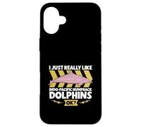 J'aime les dauphins blancs de Chine Coque pour iPhone 16 Plus