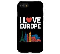 J'aime Les Destinations de Voyage emblématiques de l'europe Coque pour iPhone SE (2020) / 7/8