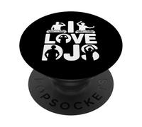 J'aime Les DJs, passionné de Musique et d'ambiance PopSockets PopGrip Adhésif