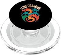 J'aime Les Dragons, Les Amoureux des créatures mythiques PopSockets PopGrip pour MagSafe